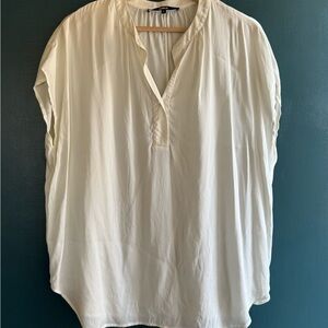 Quince Washable Stretch Silk Dolman Sleeve Blouse